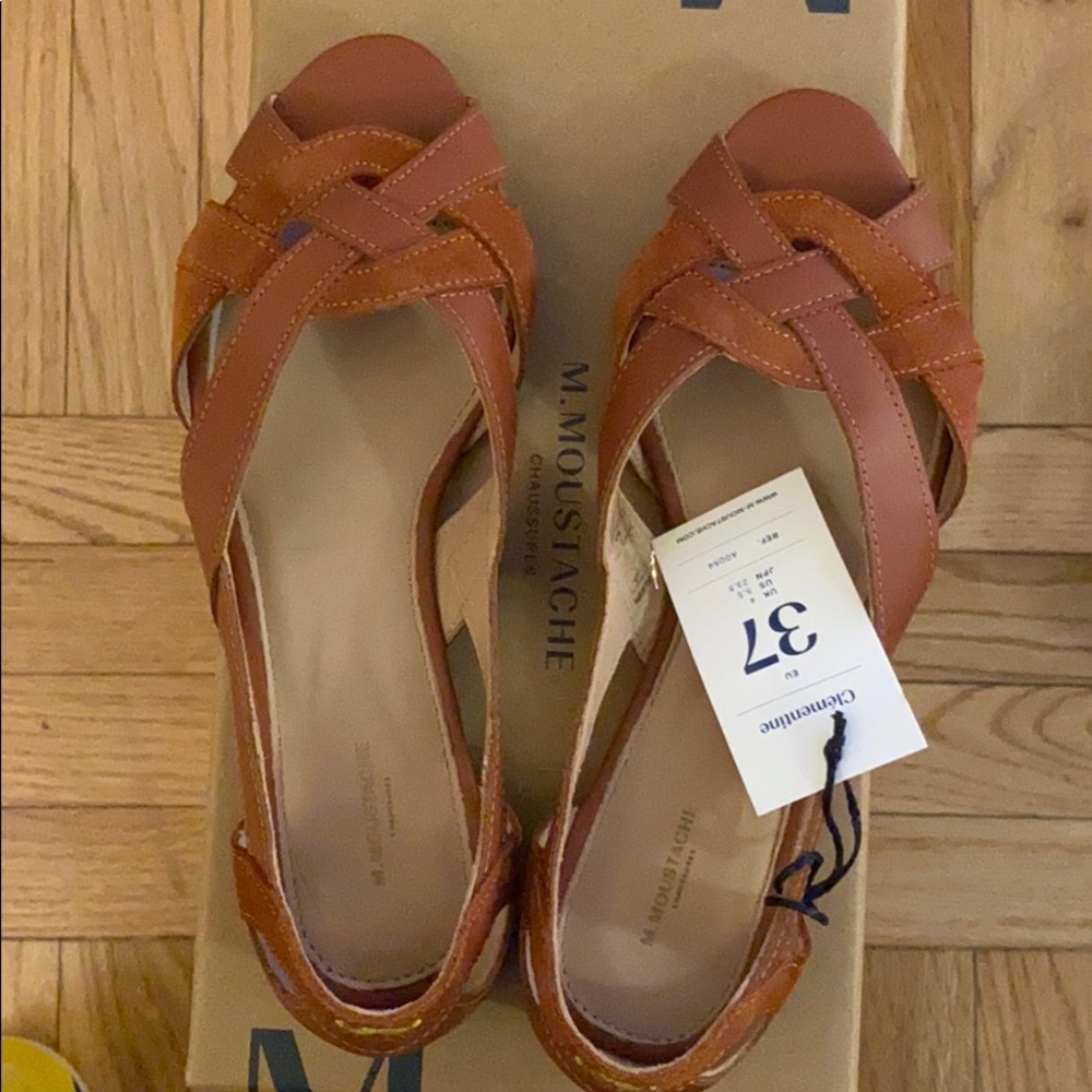 M.Moustache Paris clementine sandal EU 37 cognac